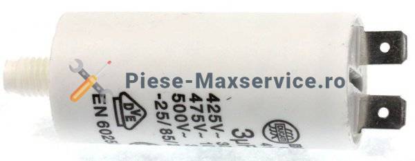 Condensator pornire motor , masina de spalat vase Bauknecht 3 uf 