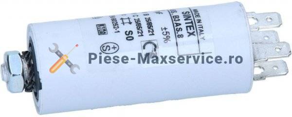 Condensator pornire motor , masina de spalat vase Bauknecht Original 8 uf 