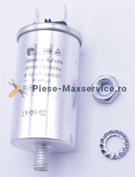 Condensator pornire motor , masina de spalat vase Beko Original 4 uf 