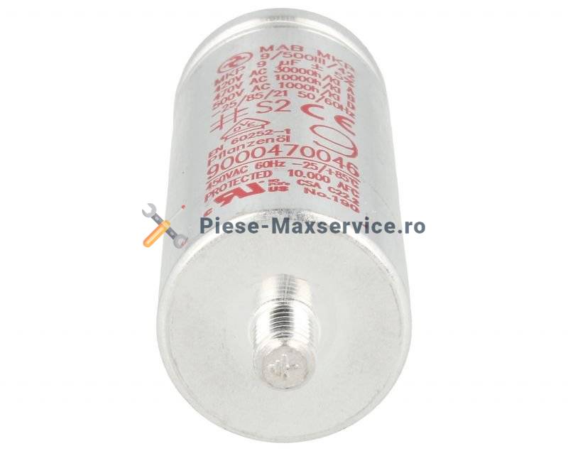 Condensator pornire motor , masina de spalat vase Bosch Original 9 uf 