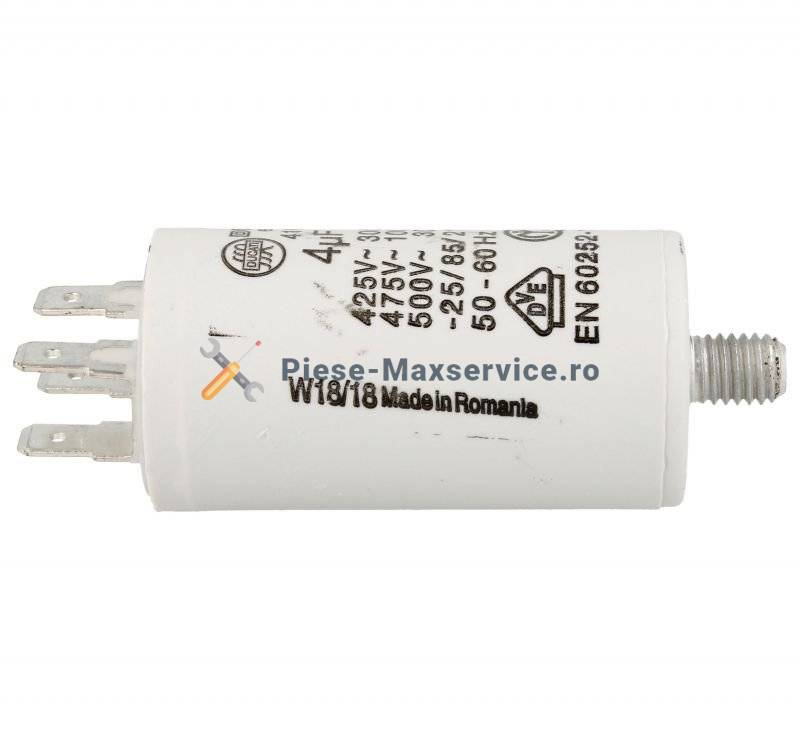Condensator pornire motor , masina de spalat vase Candy Original 4 uf