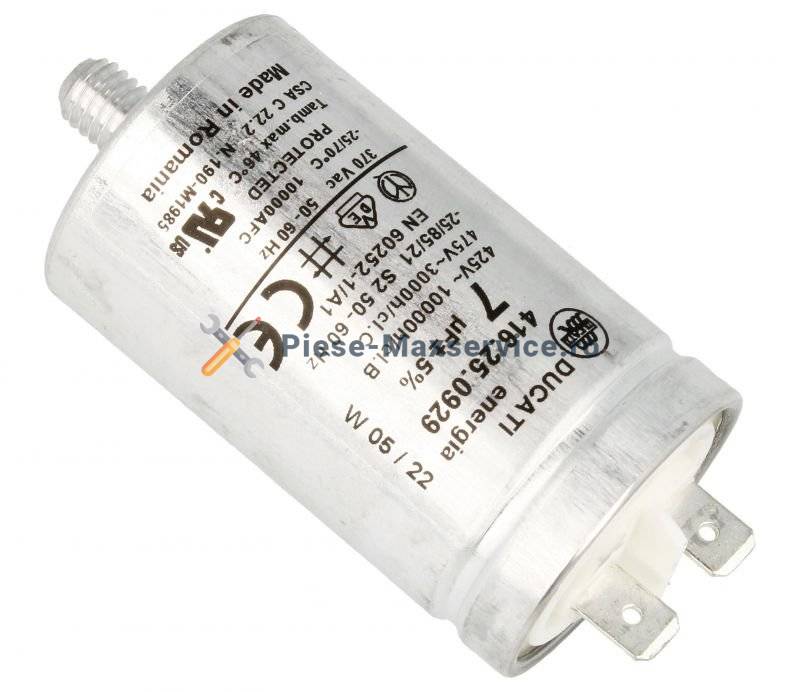 Condensator pornire motor , masina de spalat vase Candy Original 7 uf 