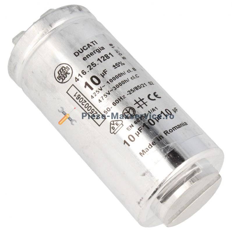 Condensator pornire motor , masina de spalat vase Electrolux Original 10 uf 