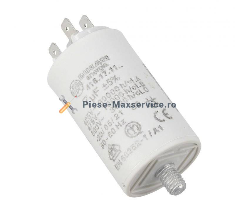 Condensator pornire motor uscator de rufe Candy 7uf