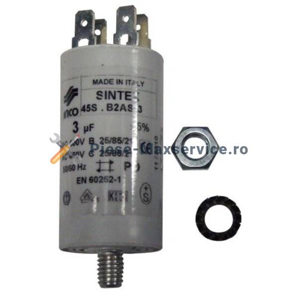 Condensator pornire motor , masina de spalat vase Ignis 3 uf Original 