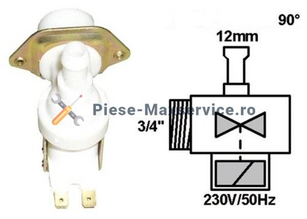 Electrovalva 1 iesire , masina de spalat vase Indesit 