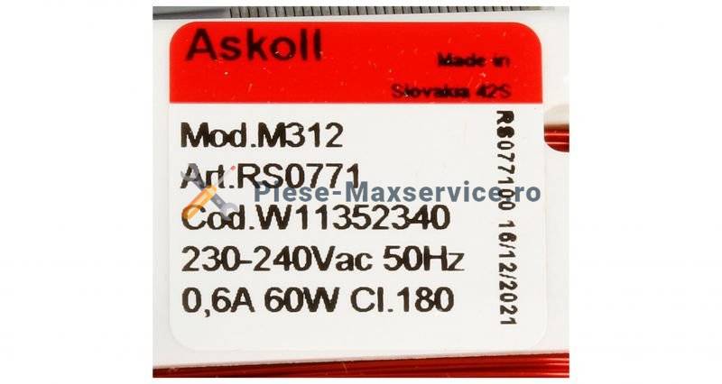 Pompa recirculare apa , masina de spalat vase Hotpoint 