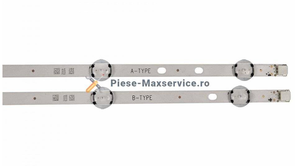 Set barete led , Televizor Nei 43 inch , set 4 barete , 2 cu 8 led-uri si 2 cu 9 led-uri Originale
