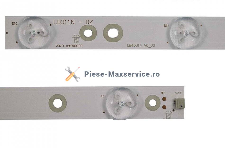 Set barete led , Televizor Philips 43 inch , 5 barete cu 12 led-uri