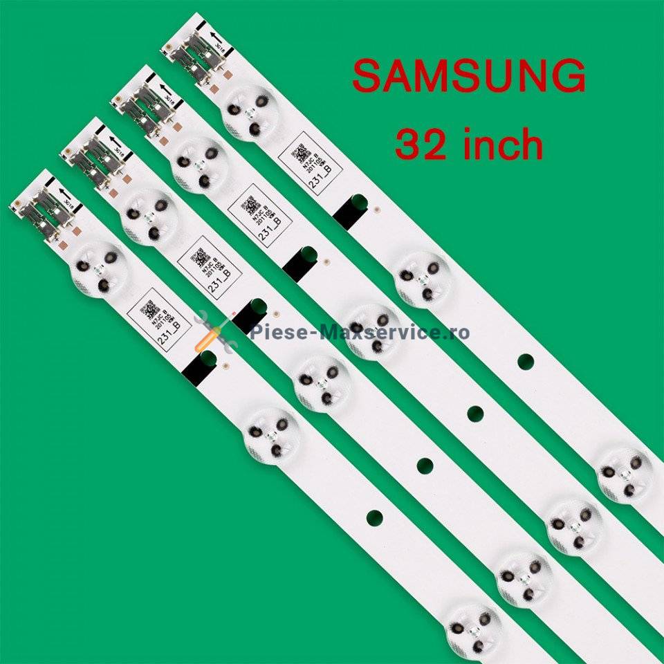 Set barete led , Televizor Samsung 32 inch , 4 barete cu 8 led-uri
