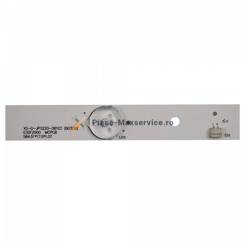 Set barete led , Televizor Akai 32 inch , 2 barete cu 6 led-uri
