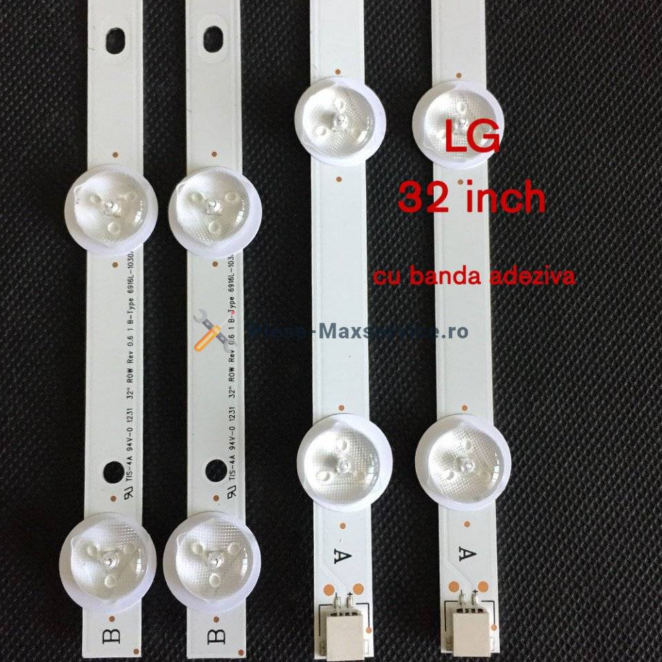 Set barete led , Televizor LG 32 inch , 4 barete cu 9 led-uri