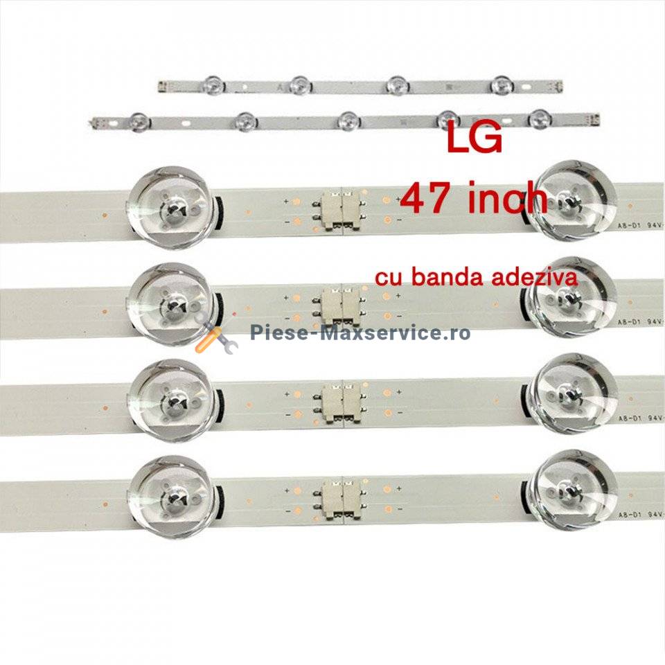Set barete led , Televizor LG 47 inch , 8 barete cu 4 si 5 led-uri