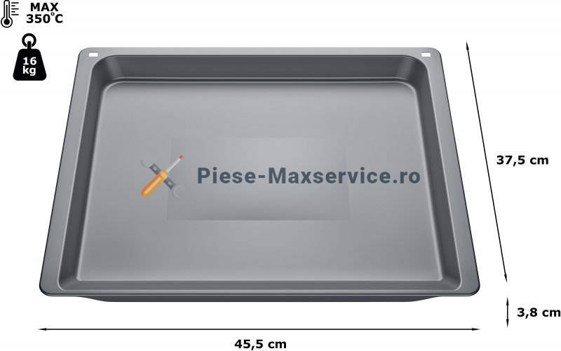 Tava cuptor 37,5 x 45,5 x 3,5 cm  Bosch / Siemens Originala